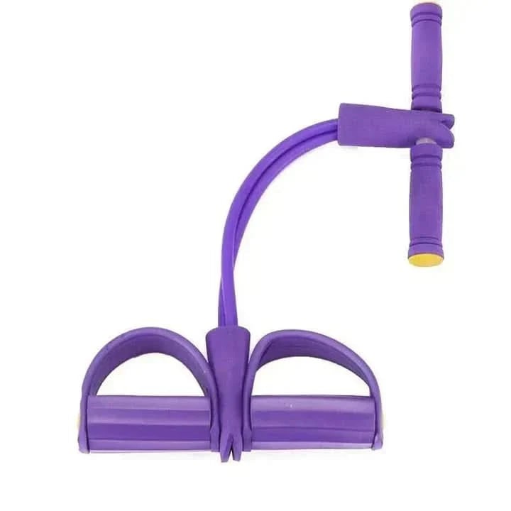 Pedal Resistance Band with Foam Handles and Foot Stirrups for Leg Raises Portable