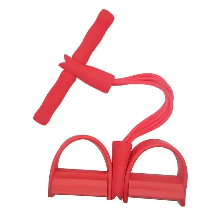 Pedal Resistance Band with Foam Handles and Foot Stirrups for Leg Raises Portable