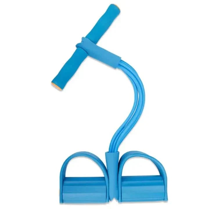 Pedal Resistance Band with Foam Handles and Foot Stirrups for Leg Raises Portable