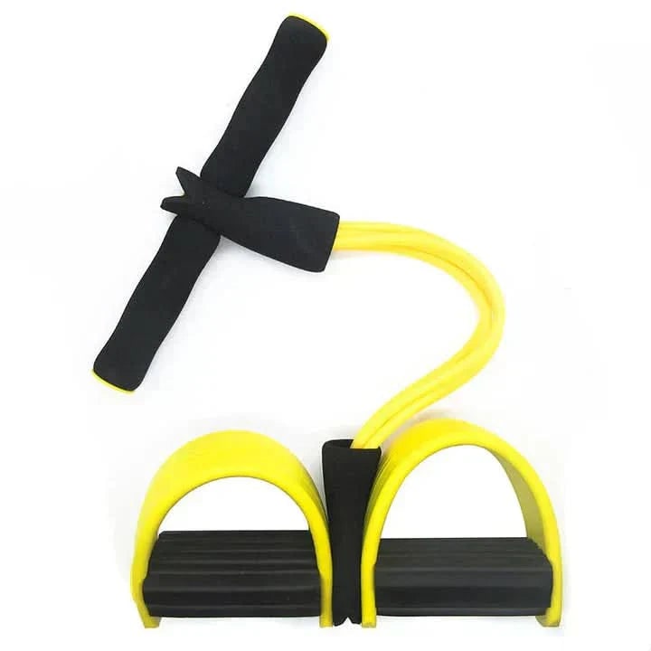 Pedal Resistance Band with Foam Handles and Foot Stirrups for Leg Raises Portable