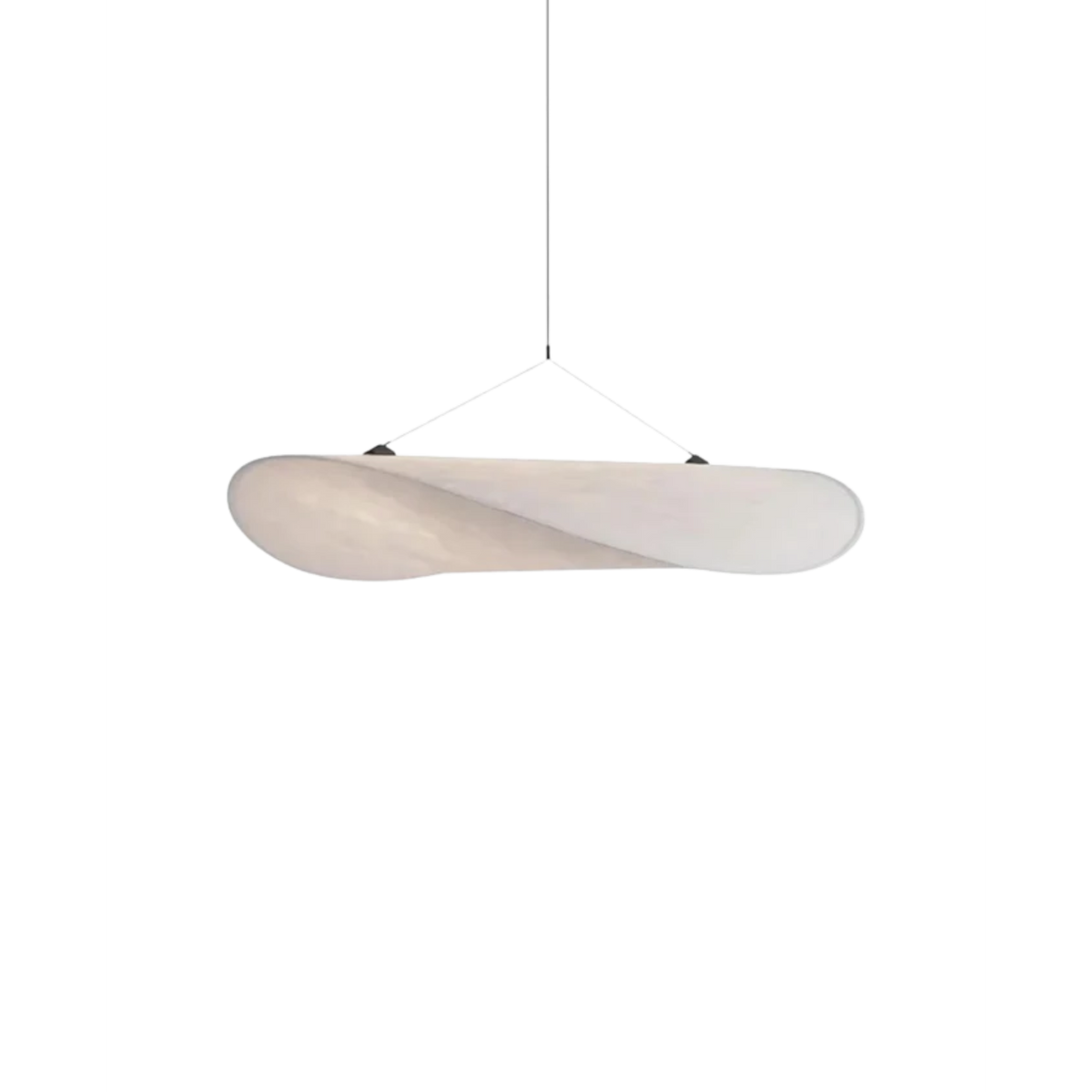 Pendant Light Fixture with Organic Wavy Shade for Kitchen Island and Hanging Spaces