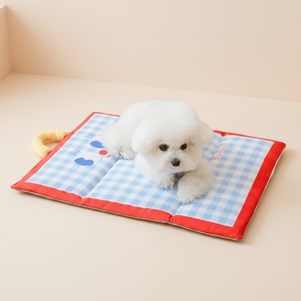 Cooling Pet Mat for Dogs & Cats – Portable Folding Bed Pad