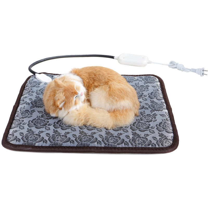 Pet Heating Pad and Electric Dog Cat Heat Mat with Waterproof Cord and Temperature Control