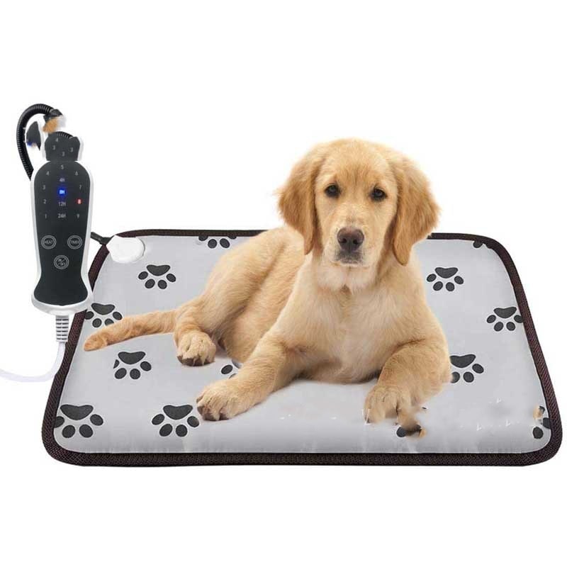 Pet Heating Pad and Electric Dog Cat Heat Mat with Waterproof Cord and Temperature Control