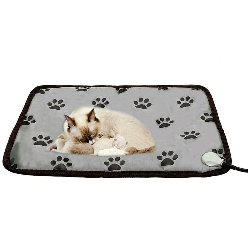 Pet Heating Pad and Electric Dog Cat Heat Mat with Waterproof Cord and Temperature Control