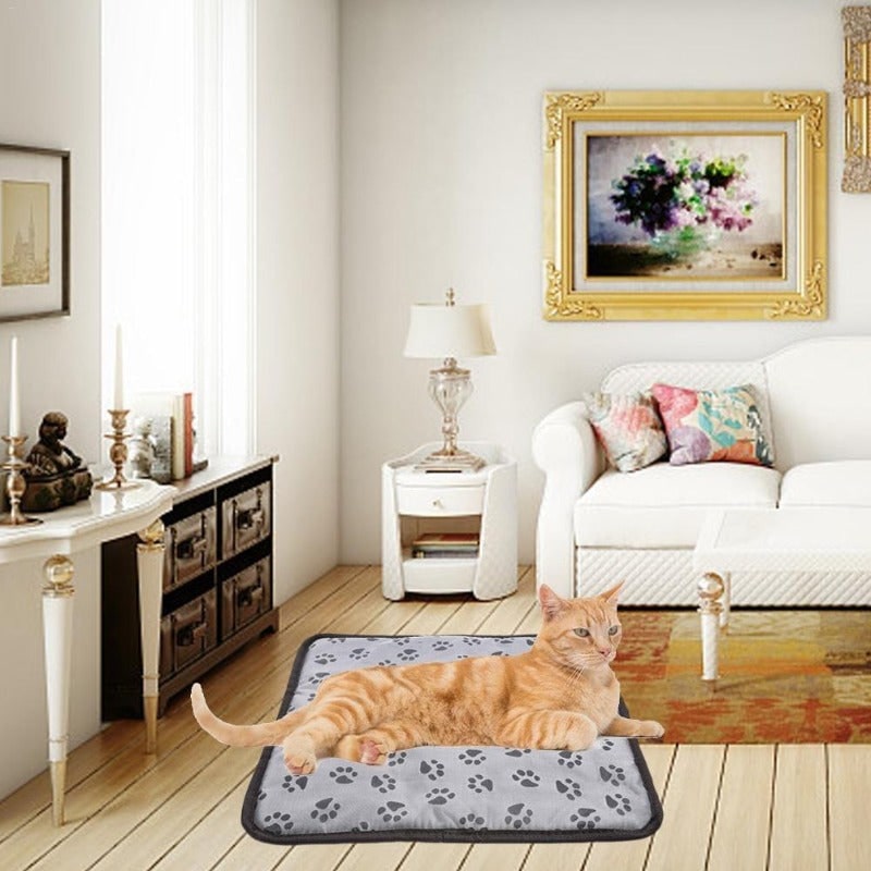 Pet Heating Pad and Electric Dog Cat Heat Mat with Waterproof Cord and Temperature Control