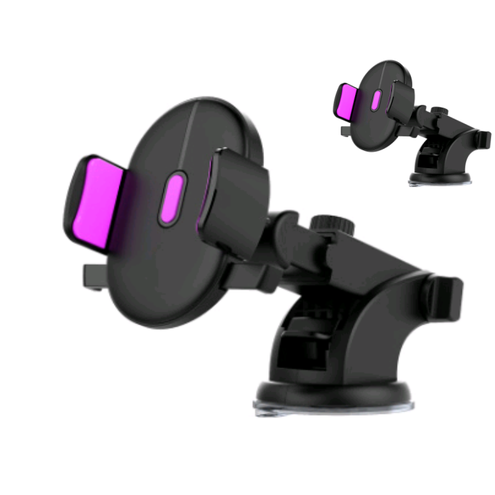 Phone Mount for Car with Telescopic Arm and Suction Cup Base Universal Holder Stand