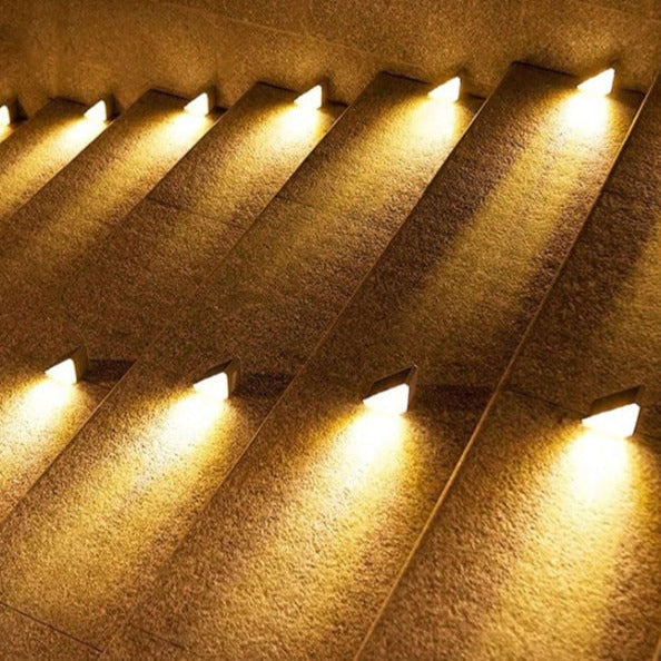 Outdoor Solar Step Lights Waterproof, Durable & Ambient Glow