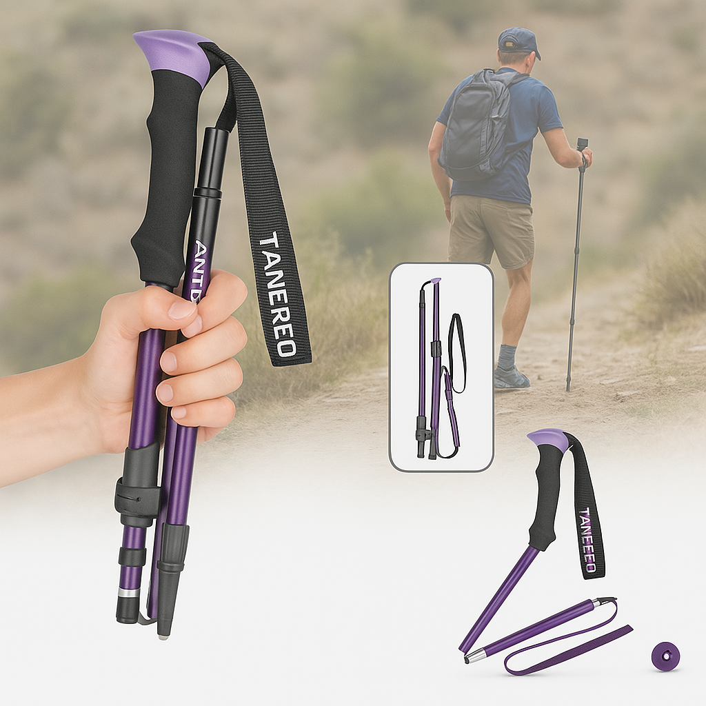 Lightweight Hiking Poles and Foldable Walking Support