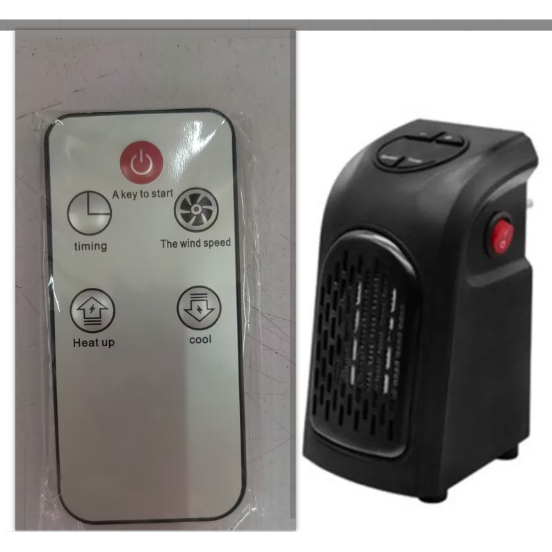 Plug in Heater Portable Electric Energy Efficient Digital Display and Ceramic Heating Elements
