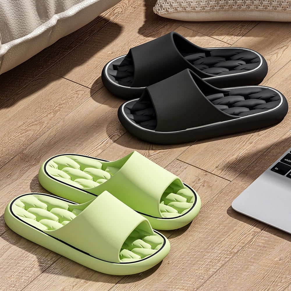 Pool and Shower Slides with Eva Foam Cushioned Sole and Drainage Holes Sandals