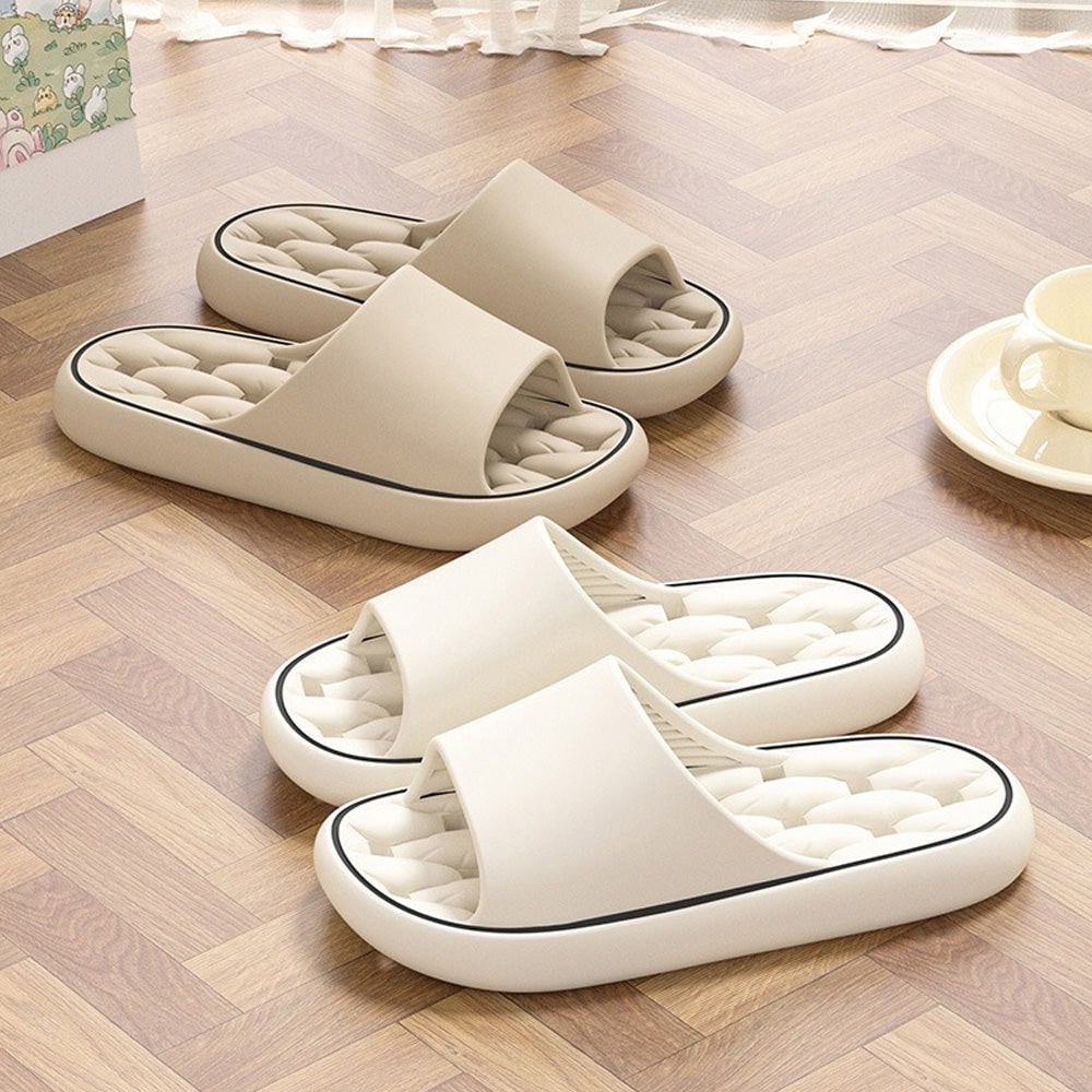 Pool and Shower Slides with Eva Foam Cushioned Sole and Drainage Holes Sandals