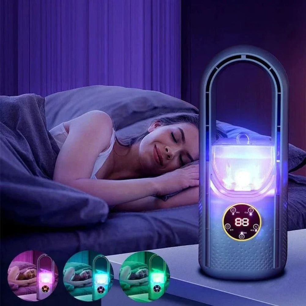 Quiet Portable Air Cooler with Bladeless Design