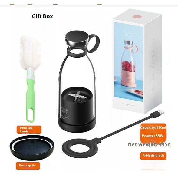 Portable Blender with Powerful Motor Stainless Steel Blades and USB Rechargeable for Smoothies
