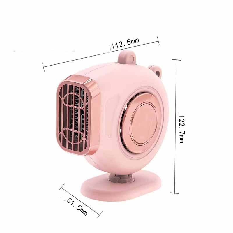 Portable Car Heater with 12 Volt Automotive Plug in Defroster Fan and Rotary Holder 12v