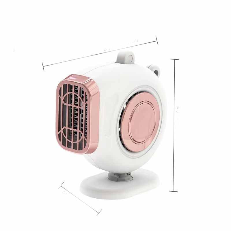 Portable Car Heater with 12 Volt Automotive Plug in Defroster Fan and Rotary Holder 12v