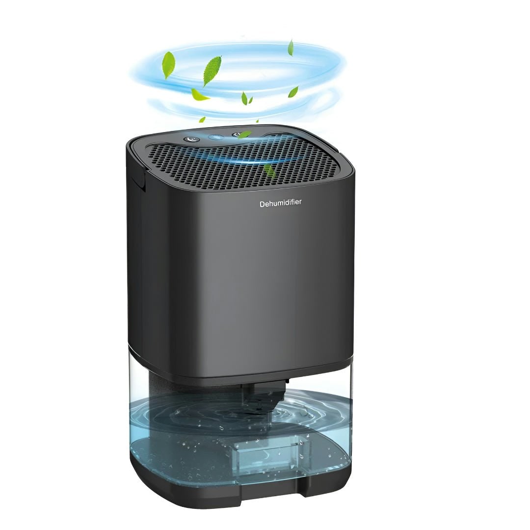 Portable Dehumidifier for Basement Crawl Space and Small Bedroom with Transparent Water Tank