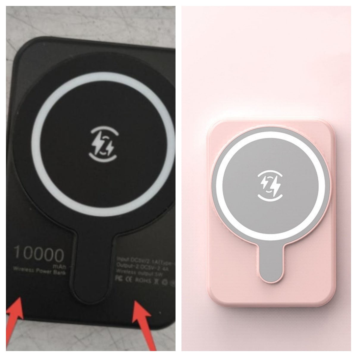 Portable Magnetic Fast Charging Power Bank with 10000mah Wireless and Slim Design Phone