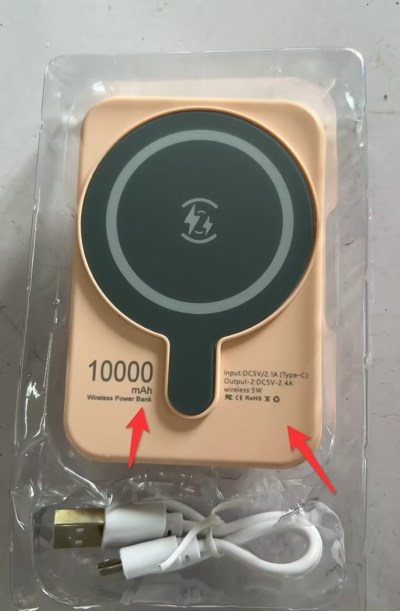 Portable Magnetic Fast Charging Power Bank with 10000mah Wireless and Slim Design Phone