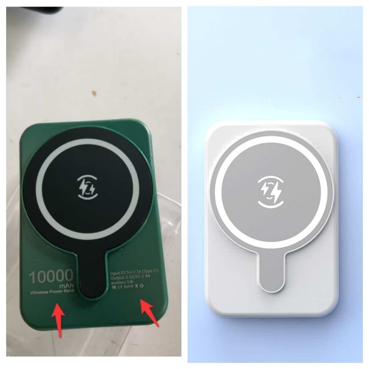 Portable Magnetic Fast Charging Power Bank with 10000mah Wireless and Slim Design Phone
