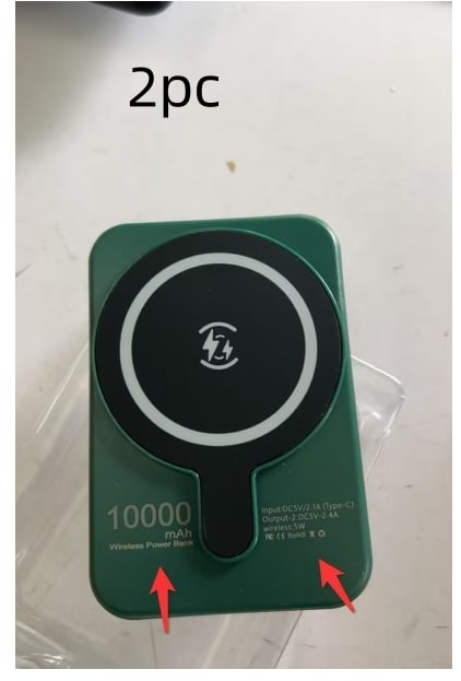 Portable Magnetic Fast Charging Power Bank with 10000mah Wireless and Slim Design Phone