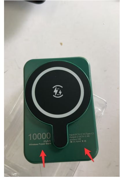 Portable Magnetic Fast Charging Power Bank with 10000mah Wireless and Slim Design Phone