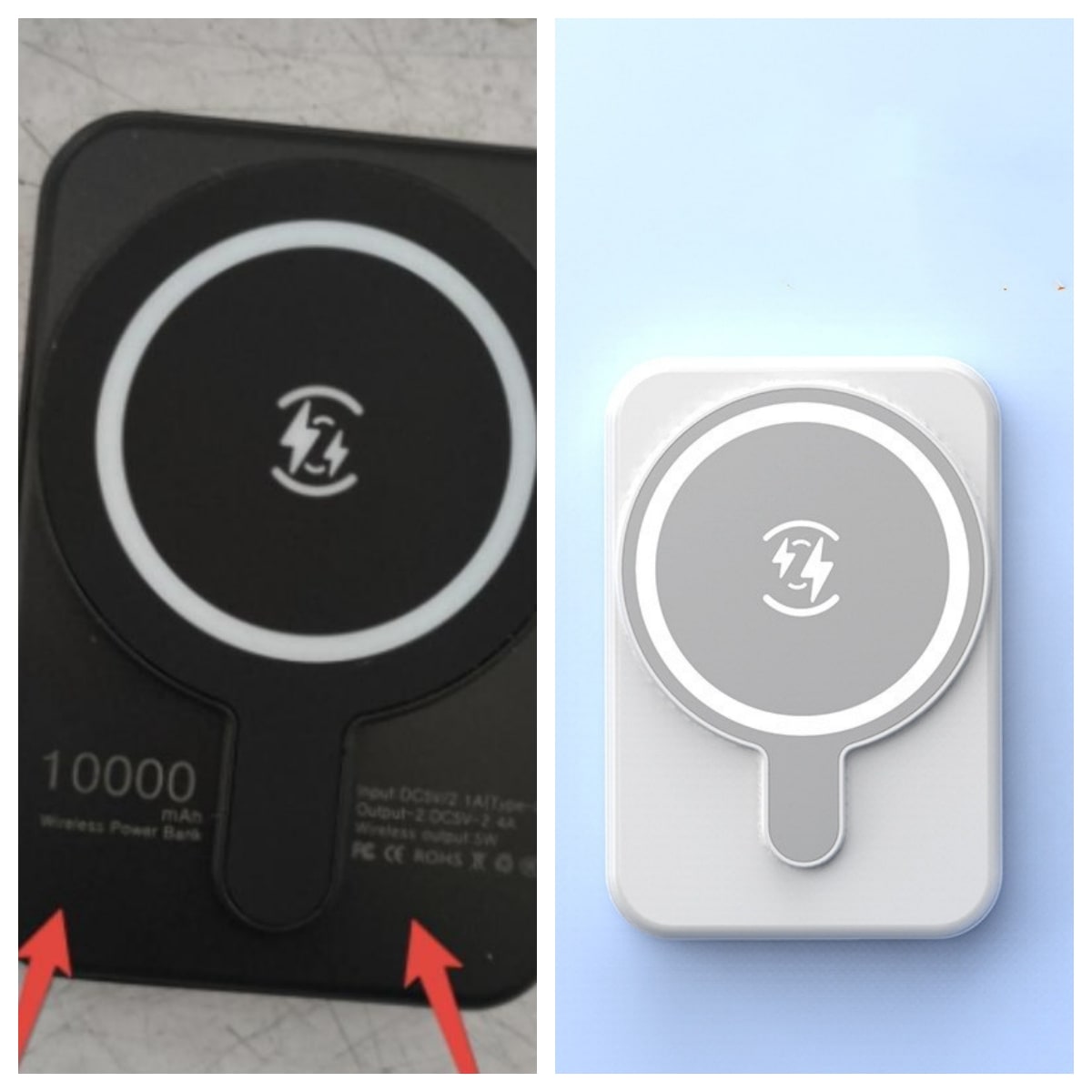 Portable Magnetic Fast Charging Power Bank with 10000mah Wireless and Slim Design Phone