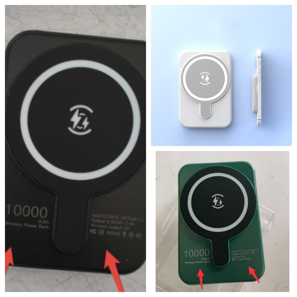 Portable Magnetic Fast Charging Power Bank with 10000mah Wireless and Slim Design Phone