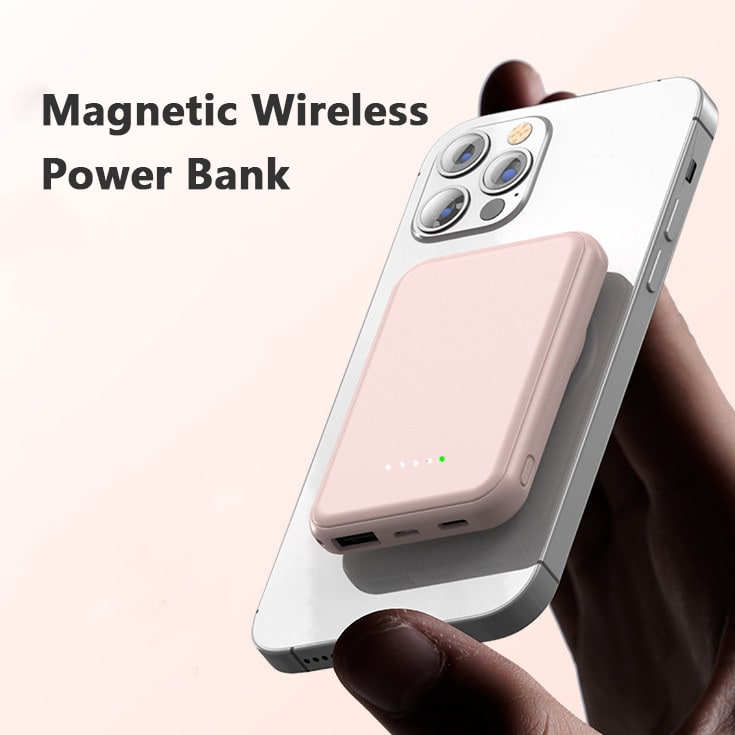 Portable Magnetic Fast Charging Power Bank with 10000mah Wireless and Slim Design Phone