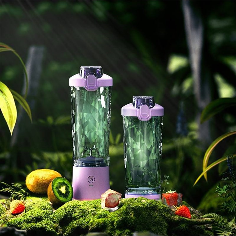 Portable Mini Blender with USB Charging 6-Blade Cordless Personal for Smoothies and Shakes