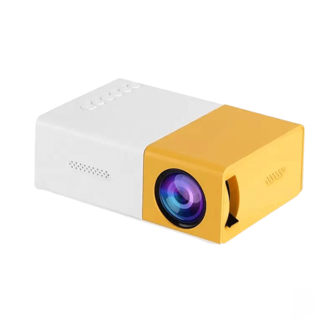 Portable Mini Projector Compact LED with Manual Focus and Micro USB Port Pocket