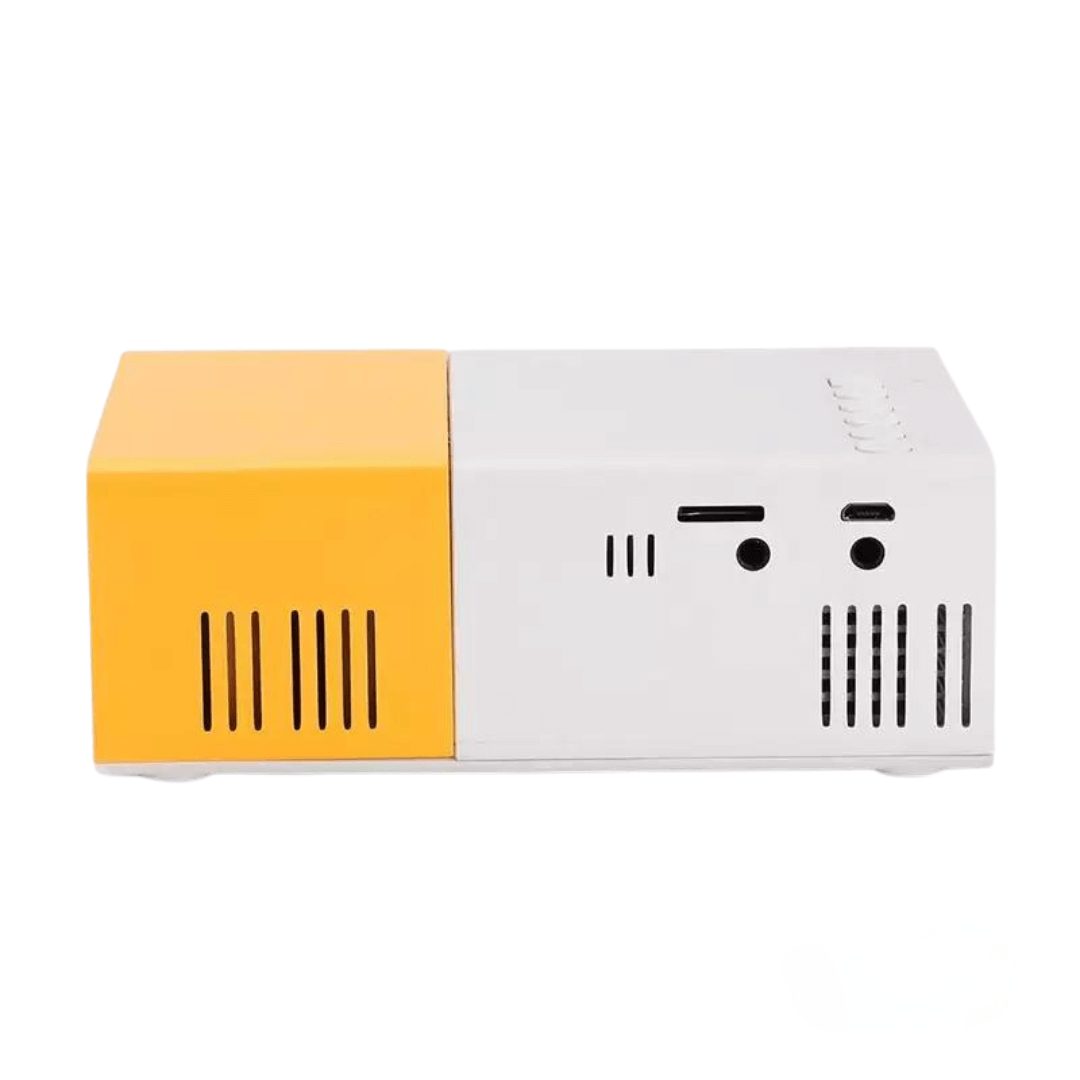 Portable Mini Projector Compact LED with Manual Focus and Micro USB Port Pocket
