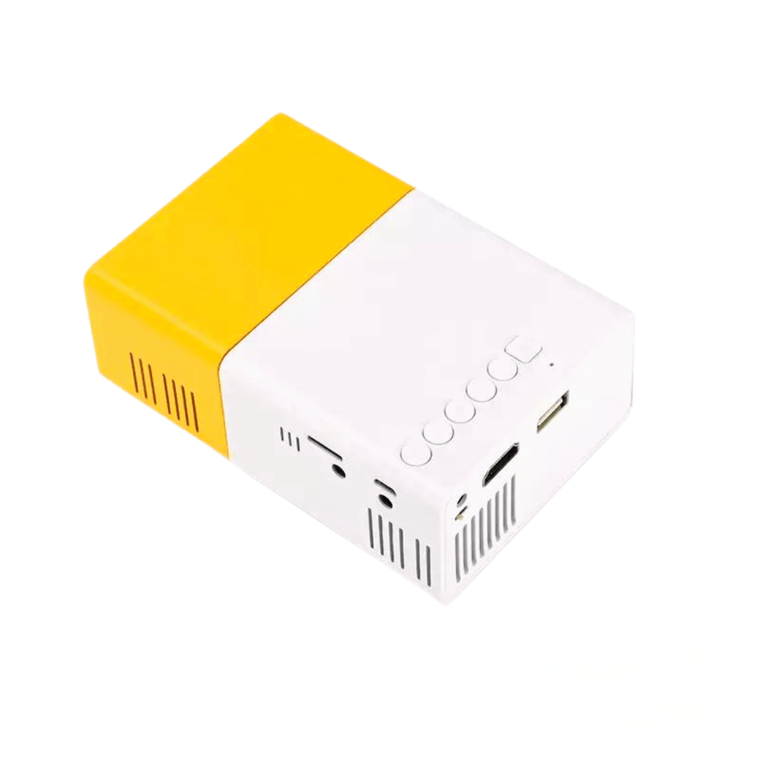 Portable Mini Projector Compact LED with Manual Focus and Micro USB Port Pocket