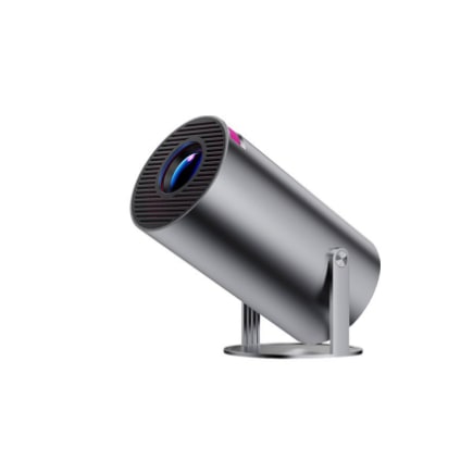 Portable Projector with Outdoor Screen Ultra Short Throw Compact Design and 180° Rotation Stand