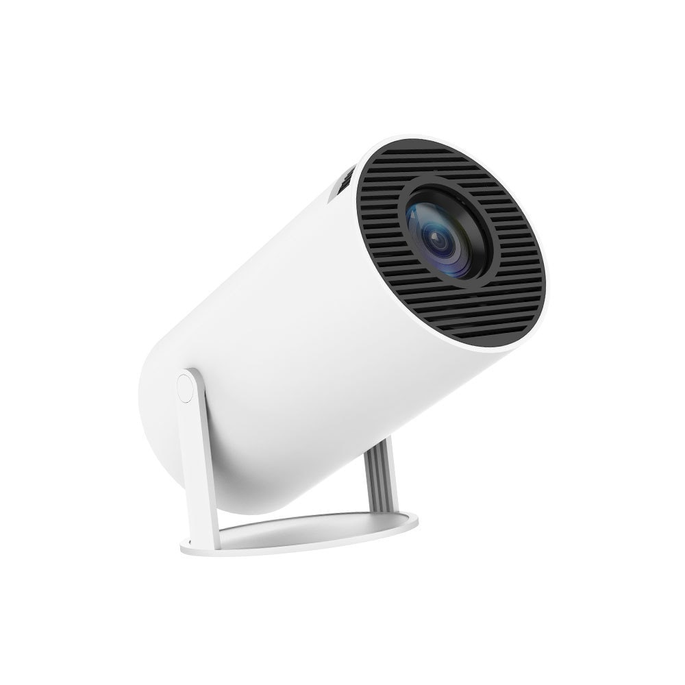 Portable Projector with Outdoor Screen Ultra Short Throw Compact Design and 180° Rotation Stand