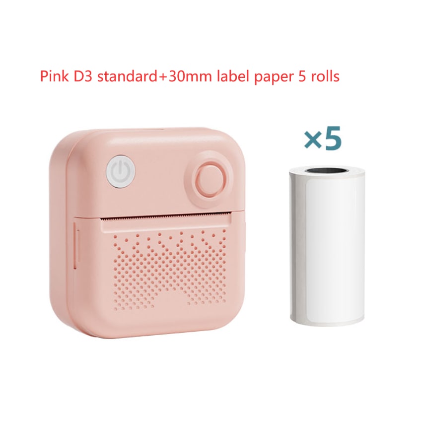 Portable Thermal Label Printer with Bluetooth Wireless Connectivity for Handheld Direct Printing