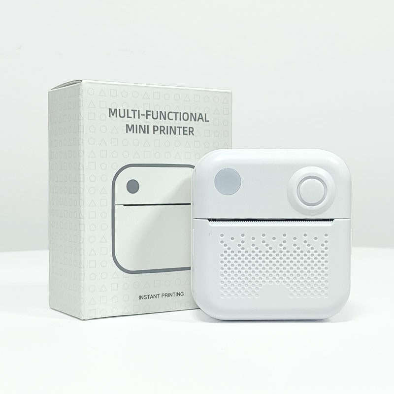 Portable Thermal Label Printer with Bluetooth Wireless Connectivity for Handheld Direct Printing