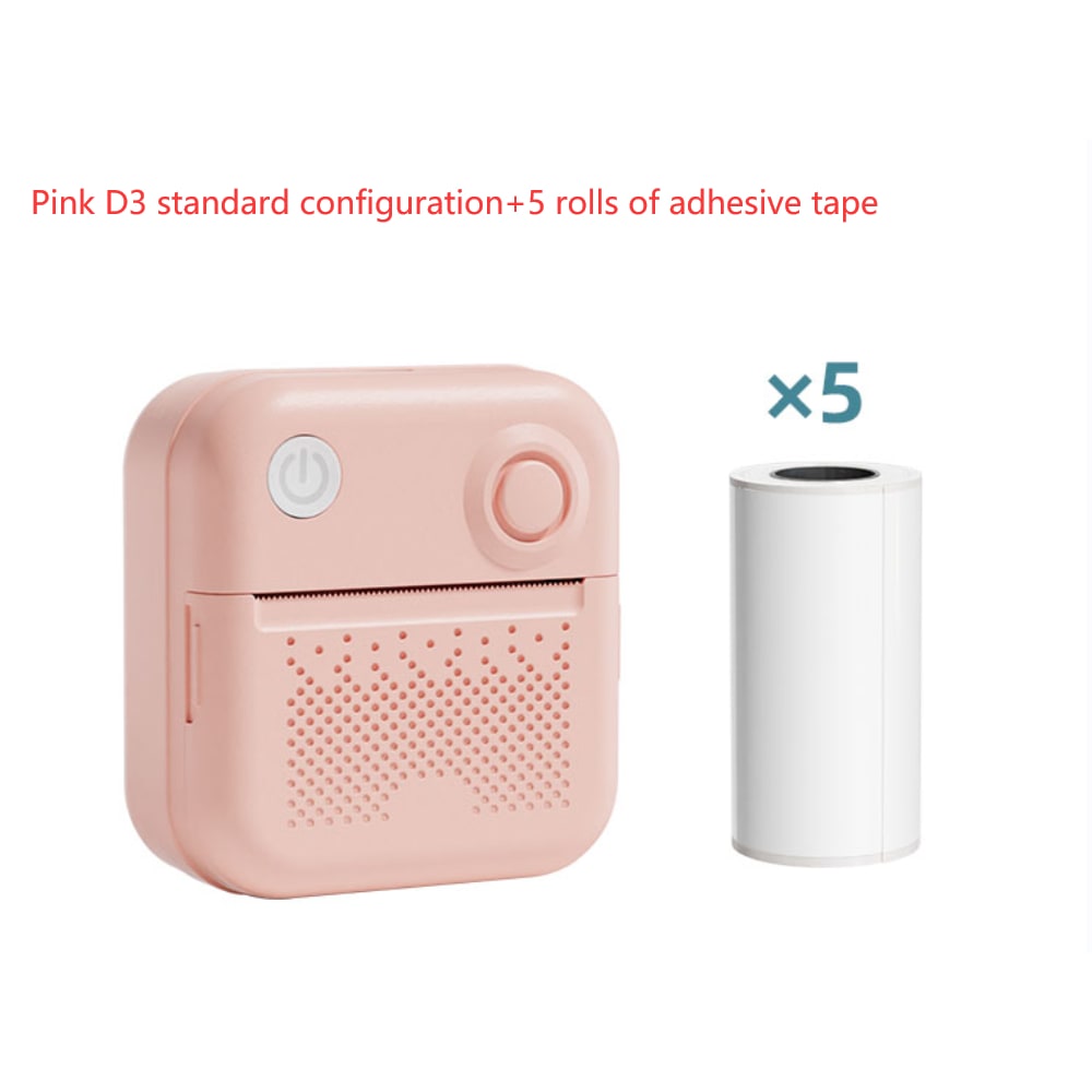 Portable Thermal Label Printer with Bluetooth Wireless Connectivity for Handheld Direct Printing