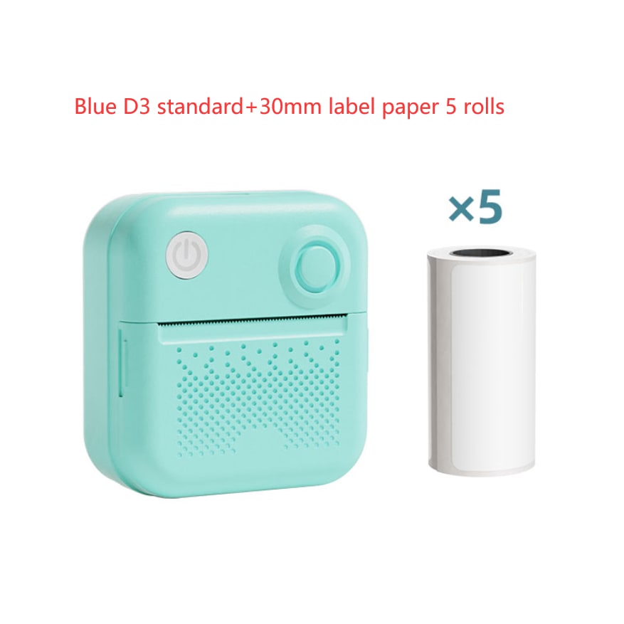 Portable Thermal Label Printer with Bluetooth Wireless Connectivity for Handheld Direct Printing