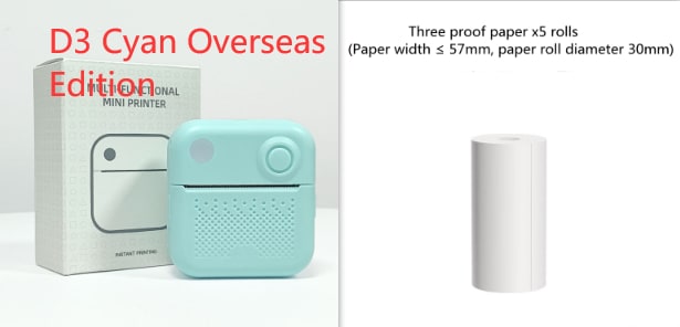 Portable Thermal Label Printer with Bluetooth Wireless Connectivity for Handheld Direct Printing