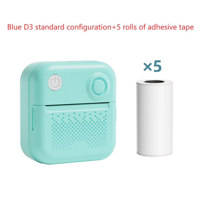 Portable Thermal Label Printer with Bluetooth Wireless Connectivity for Handheld Direct Printing