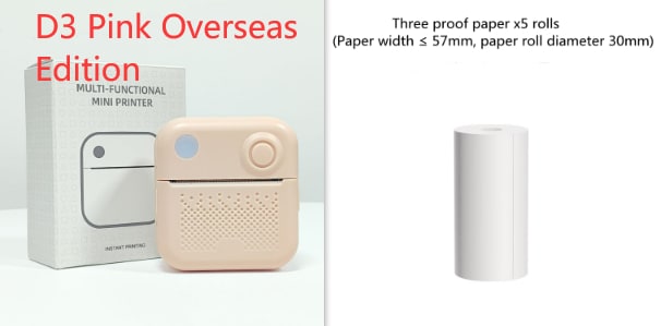 Portable Thermal Label Printer with Bluetooth Wireless Connectivity for Handheld Direct Printing