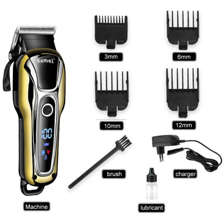 Professional Cordless Hair Clippers and Trimmers for Barber with Digital LED Display