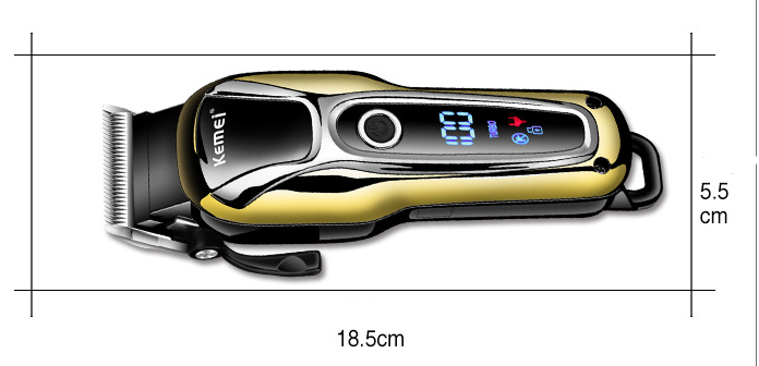 Professional Cordless Hair Clippers and Trimmers for Barber with Digital LED Display
