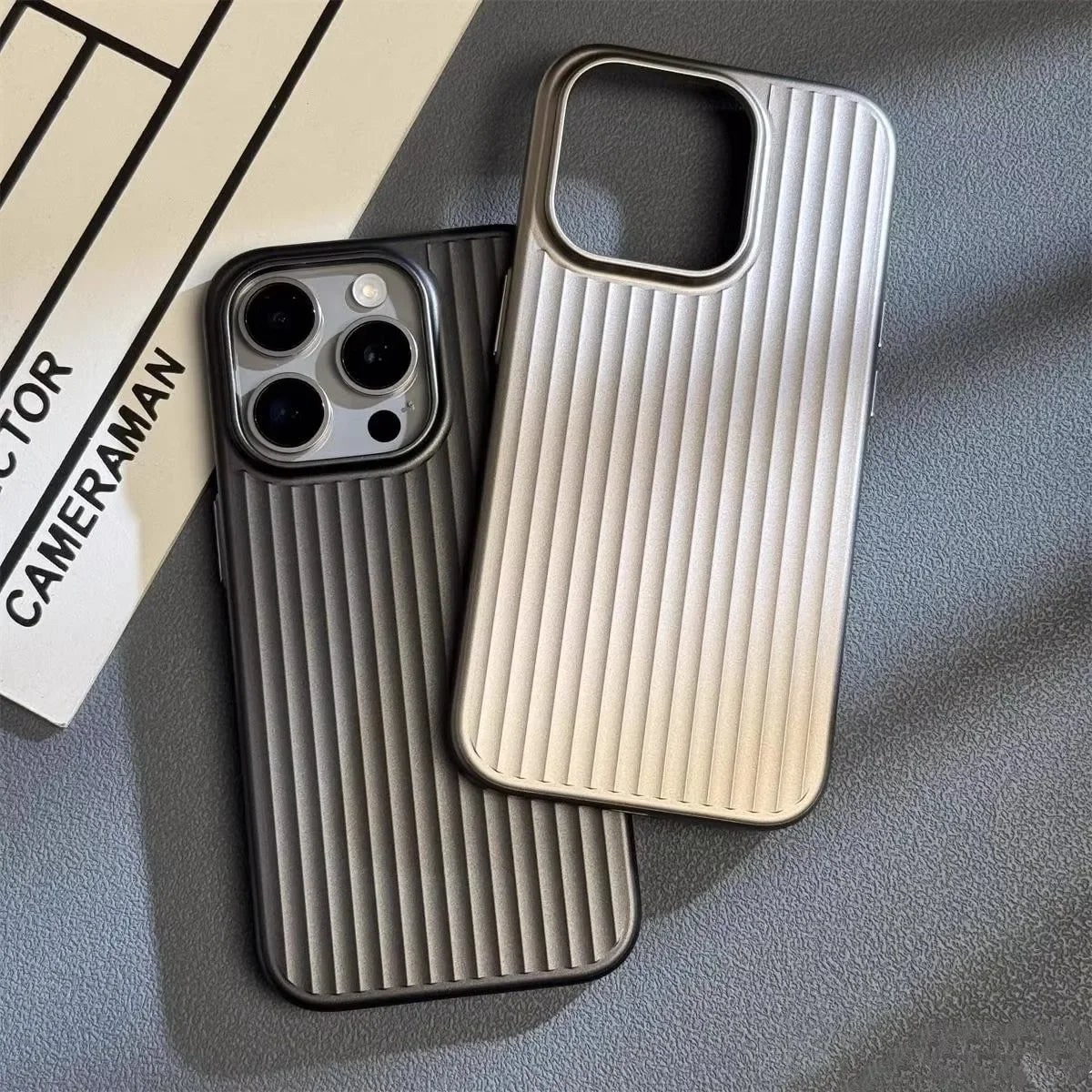 Protective Iphone Case Slim Ribbed Matte Finish Scratch Resistant Lightweight