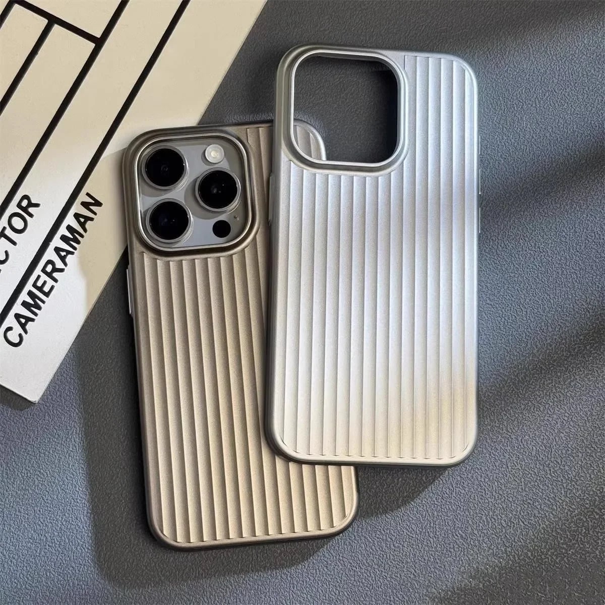 Protective Iphone Case Slim Ribbed Matte Finish Scratch Resistant Lightweight