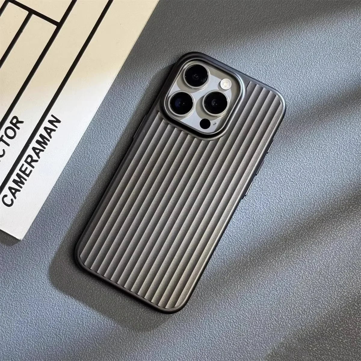 Protective Iphone Case Slim Ribbed Matte Finish Scratch Resistant Lightweight