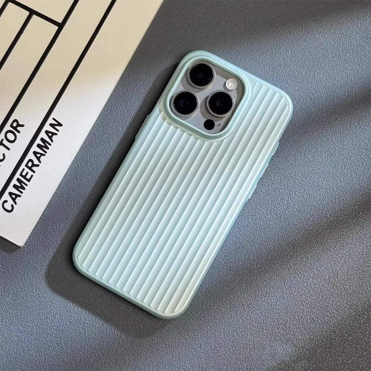 Protective Iphone Case Slim Ribbed Matte Finish Scratch Resistant Lightweight