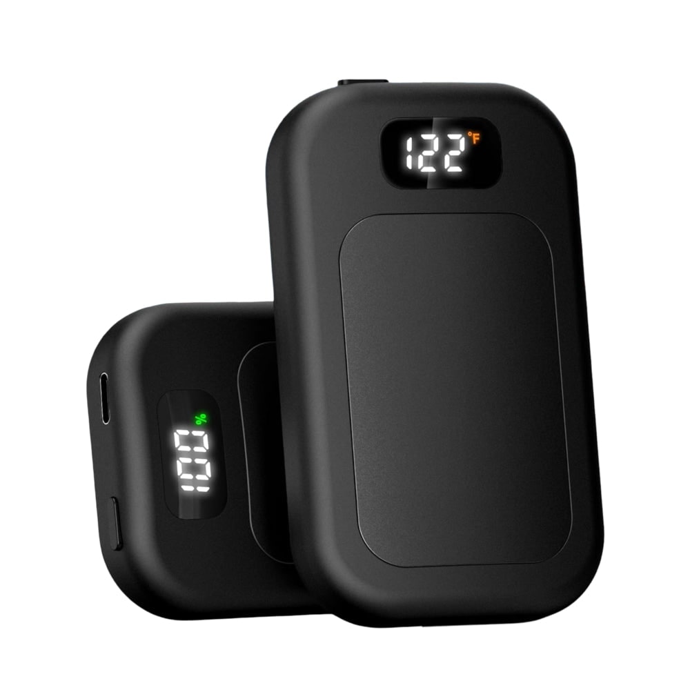 Rechargeable Electric Hand Warmers Reusable Pocket Heater with LED Display and Three Heat Levels