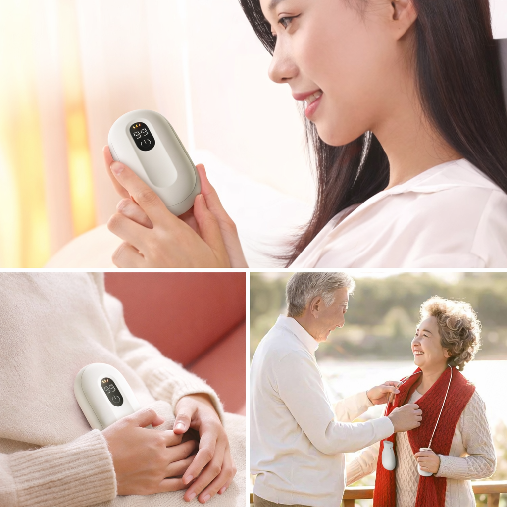 Rechargeable Electric Reusable Hand Warmers with Magnetic Design Portable Pocket Set of 2